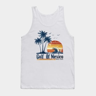 Gulf of Mexico Since 1672 Retro Vintage Beach Tank Top